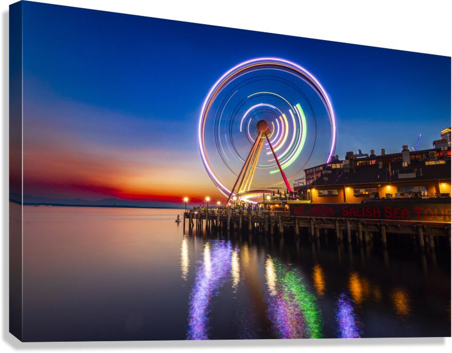 Seattle Great Wheel Canvas Print