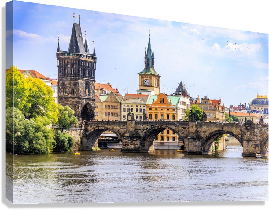 Prague Charles Bridge 2 Canvas Print