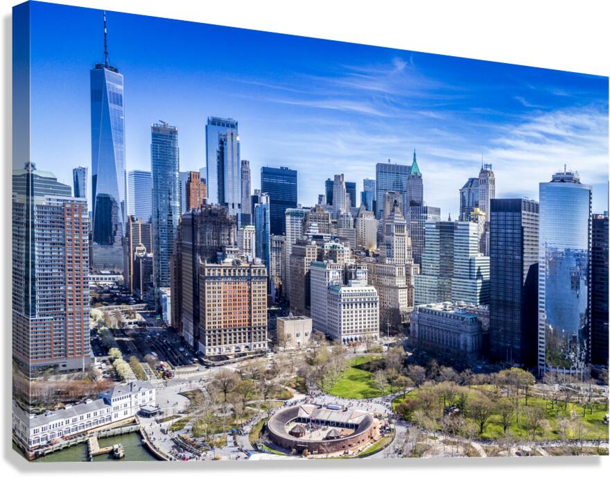 New York Battery Park Canvas Print