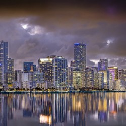 Miami Panorama night