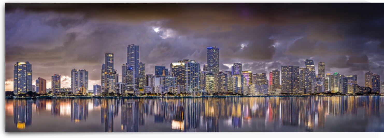 Miami Panorama night by Tono Chavez