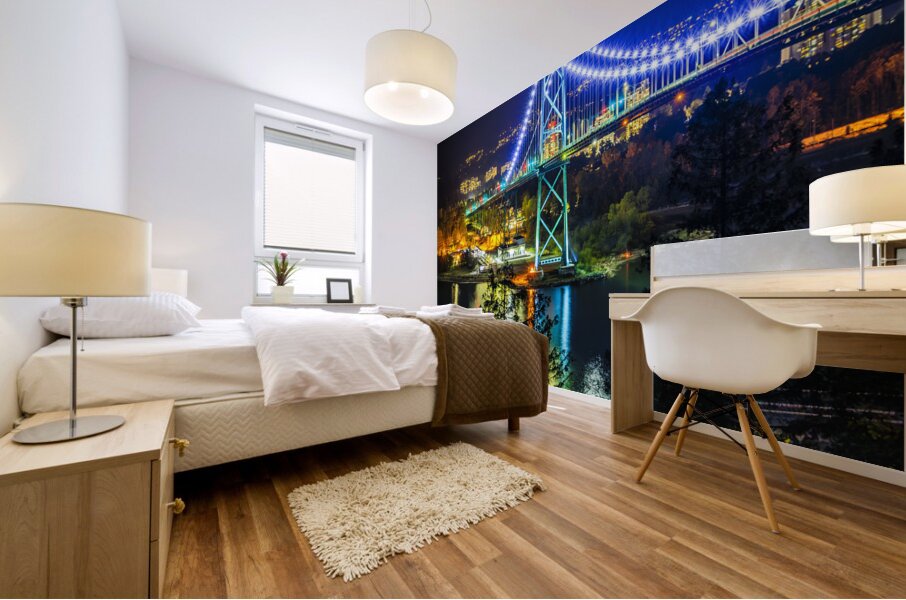 Vancouver Lion Bridge Mural print