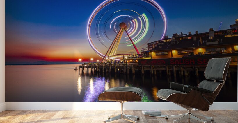 Seattle Great Wheel Wall Murals