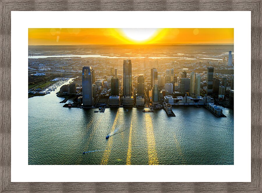 New Jersey Sunset Picture Frame print