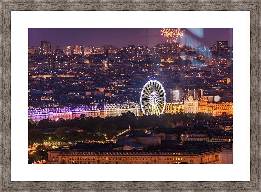 Paris at Night Picture Frame print
