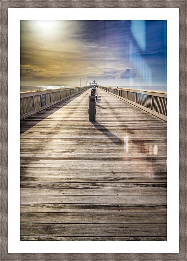 Deefield Pier Picture Frame print