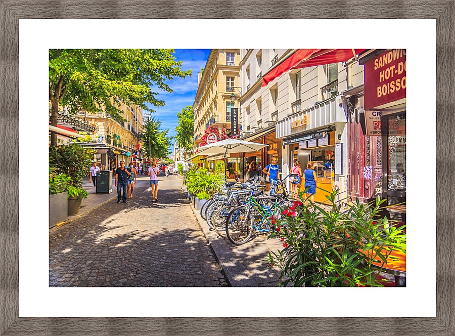 Paris Street Picture Frame print