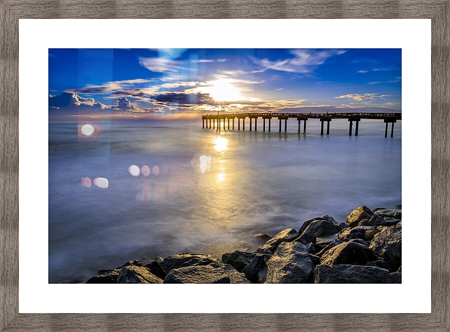 St Augustine Pier Picture Frame print