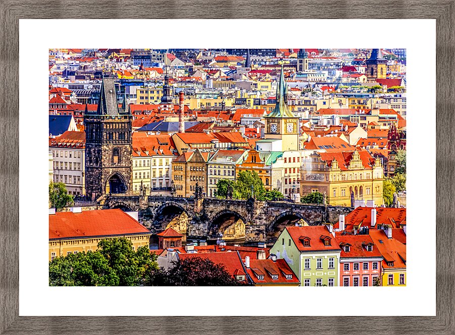 Prague Charles Bridge Picture Frame print