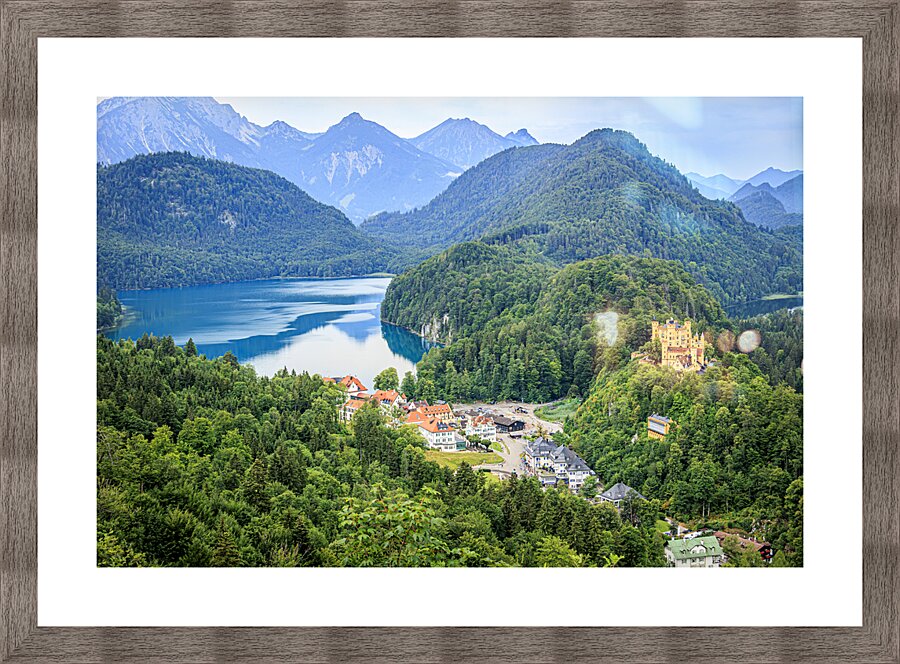 Munich HOHENSCHWANGAU Castle Picture Frame print