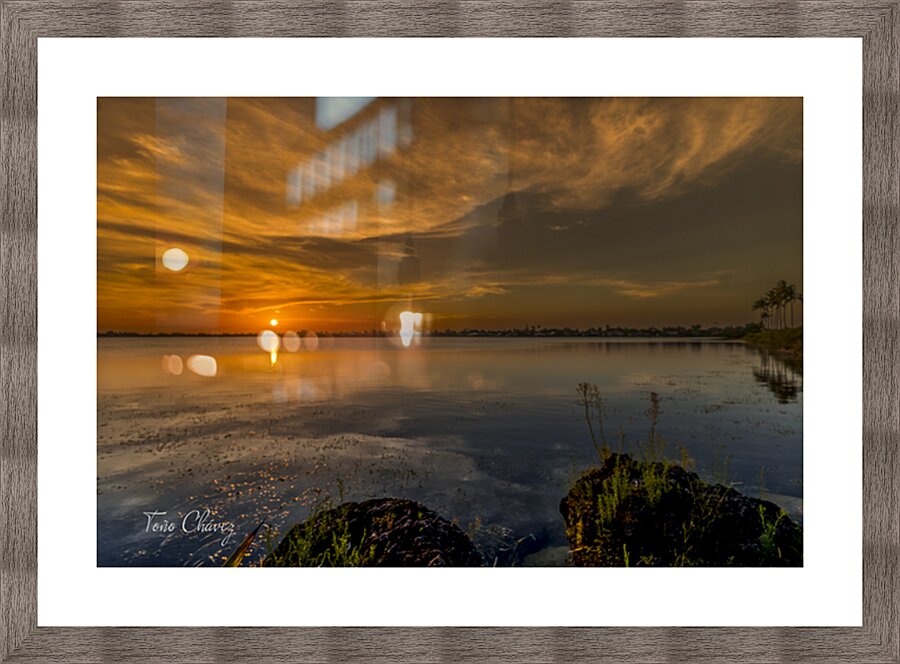 Sunset 7 Picture Frame print
