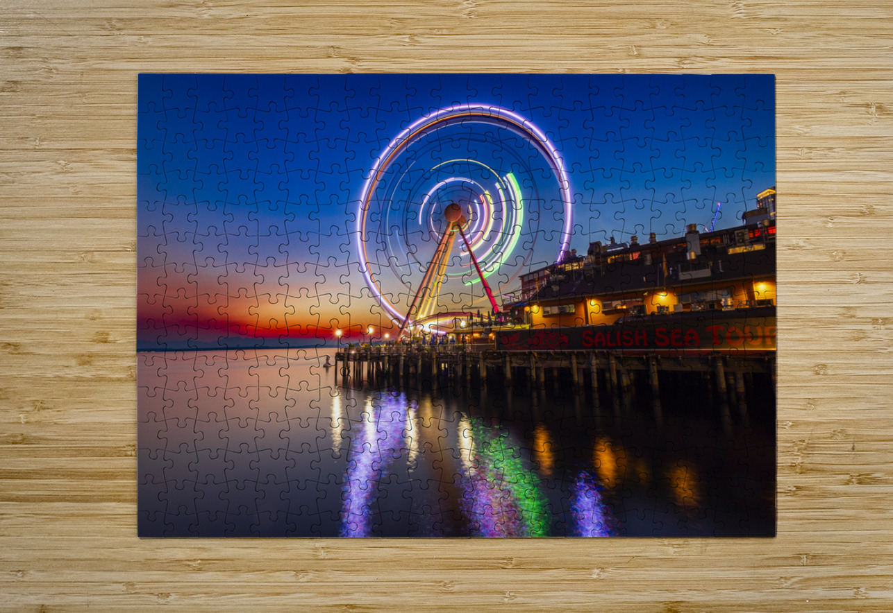 Seattle Great Wheel Tono Chavez Puzzle printing