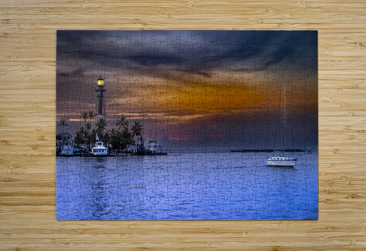 Deerfield Lighthouse Tono Chavez Puzzle printing