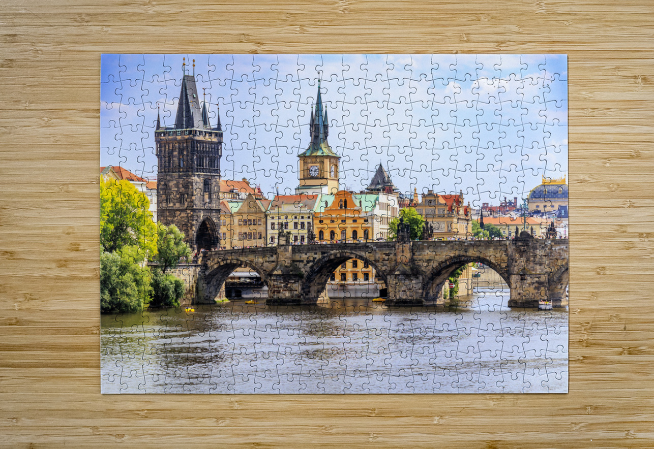 Prague Charles Bridge 2 Tono Chavez Puzzle printing