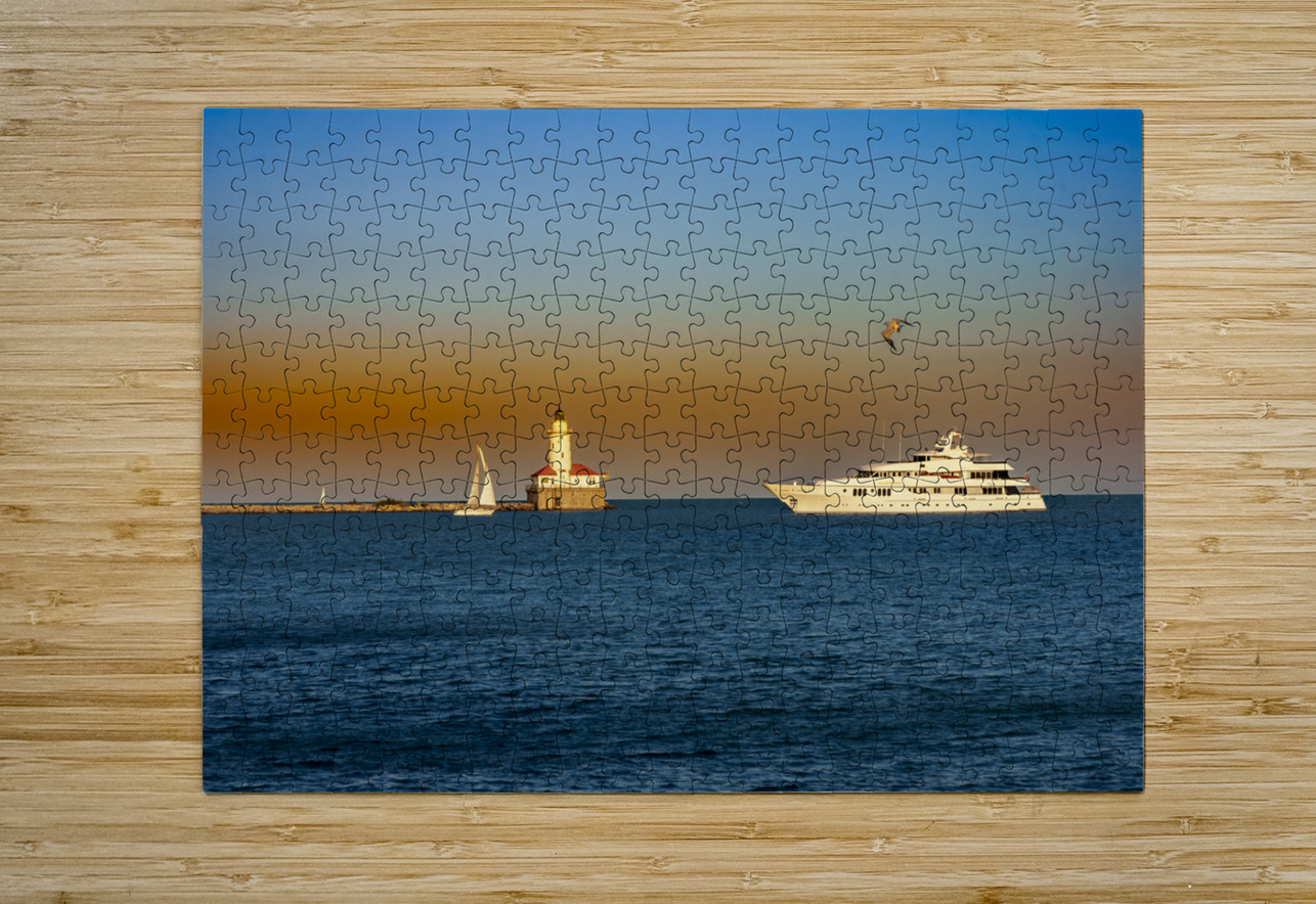 Chicago Sunset Tono Chavez Puzzle printing