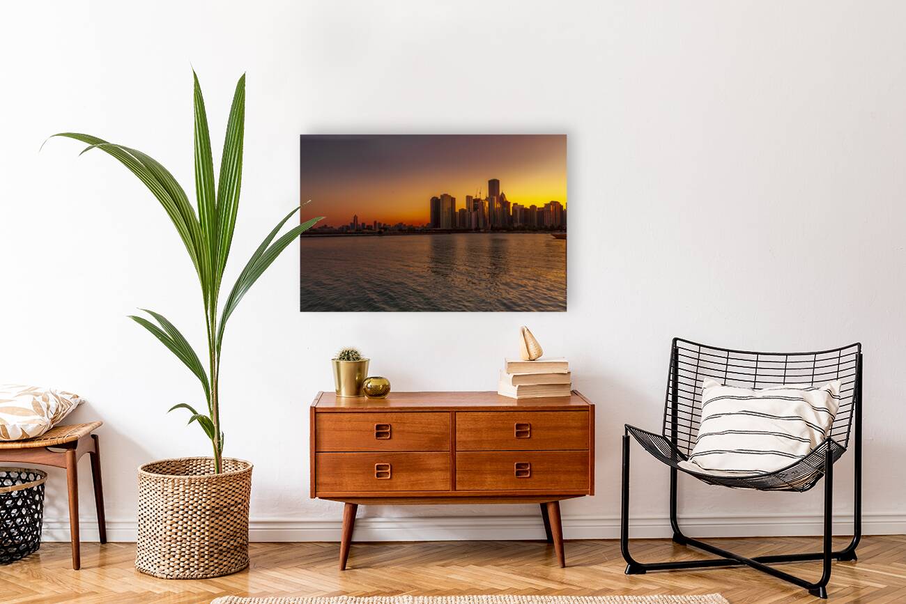 Chicago sunset 2 Reproduction