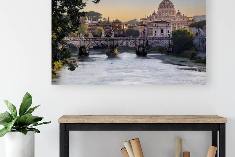 Rome ST Peters Basilica Night Sunset by Tono Chavez