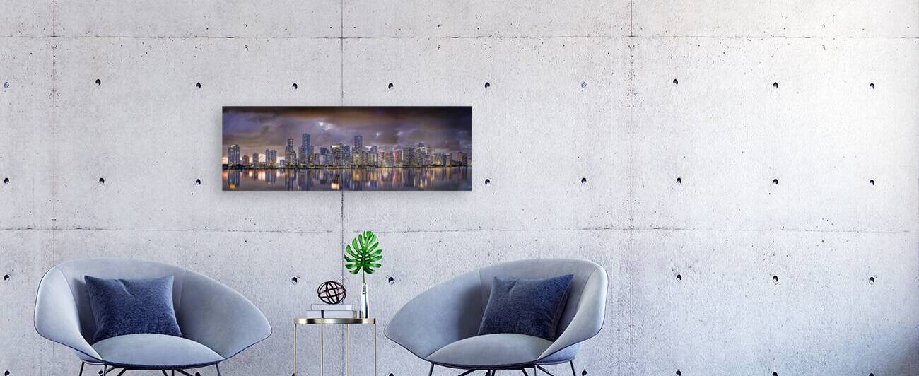 Miami Panorama night by Tono Chavez