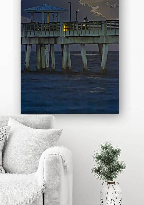 Strawberry moon Dania Beach by Tono Chavez